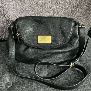 Marc Jacobs Black Pebbled Leather Purse Crossbody